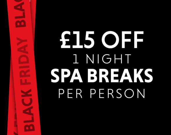 £15 off 1 Night Spa Breaks per person